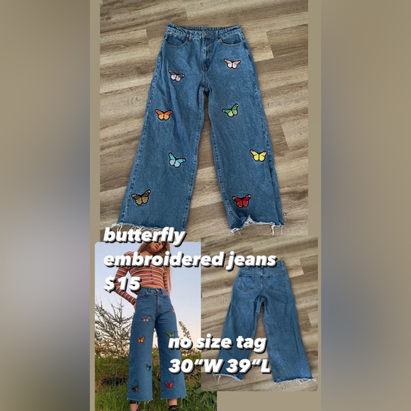 embroidered jeans - Picture 1 of 4